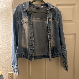 Light wash denim jacket